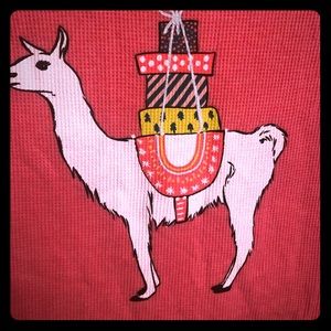 Llama pajama top